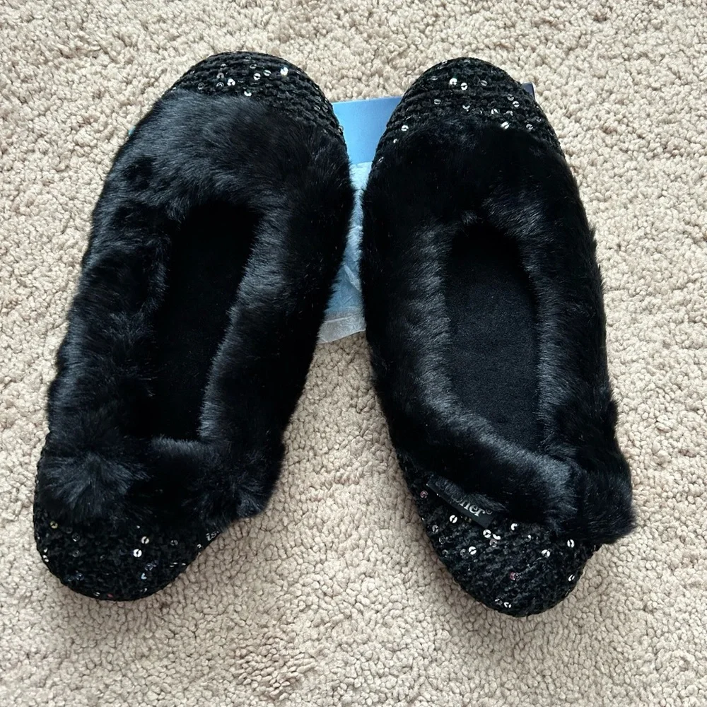 🆕 Isotoner Black Ballerina Slippers